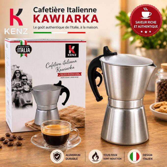 Kenz Cafetière Italienne 4 Tasses