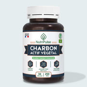 NutriPulse Charbon Végétal Activé 250 mg – Charbon Actif, Carvi & Fenouil – Confort Digestif, Adsorption des Gaz & Équilibre Intestinal – 30 Gélules