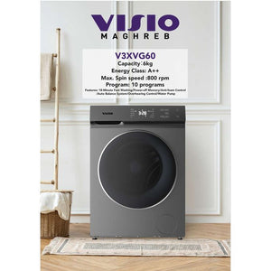 Machine à laver 6kg, cycle efficace pour un linge propre en toute simplicité. Digitronics