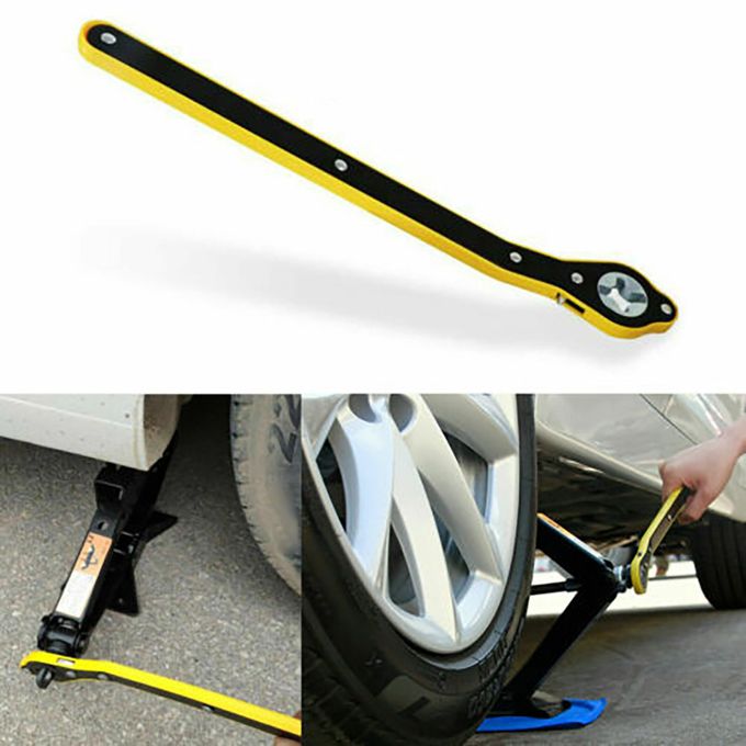 Clé à cliquet pour pneu de Voiture, cric Outil de Réparation pneu roue Voiture
