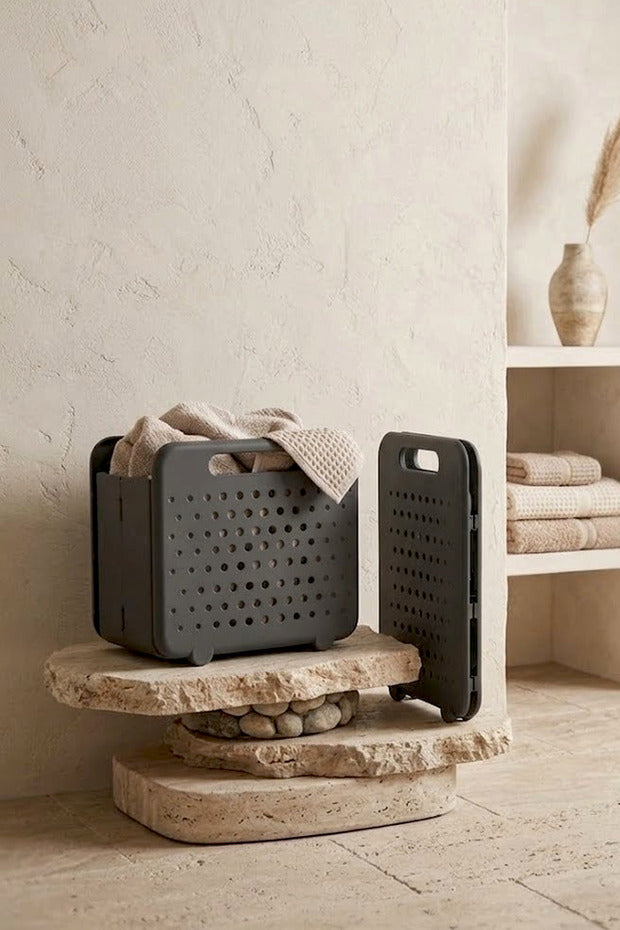 Panier à Linge Pliable 32 L Multifonction avec Poignées
