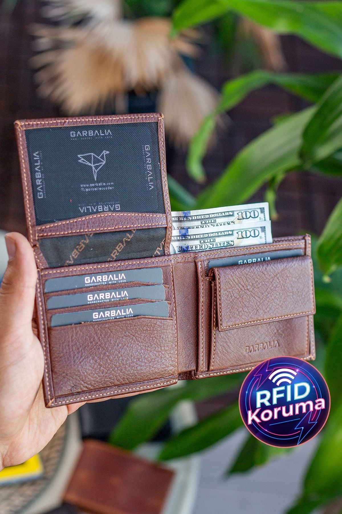 Jackson Hakiki Deri Bozuk Para Gözlü Rfıd Engelleyici Naturel Siyah Cüzdan - Justyol