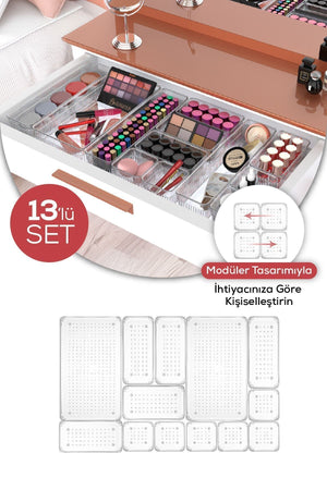 13'lü Dolap Içi Çekmece Düzenleyici - Mutfak Çekmece Içi Kaşıklık Organizer JHome