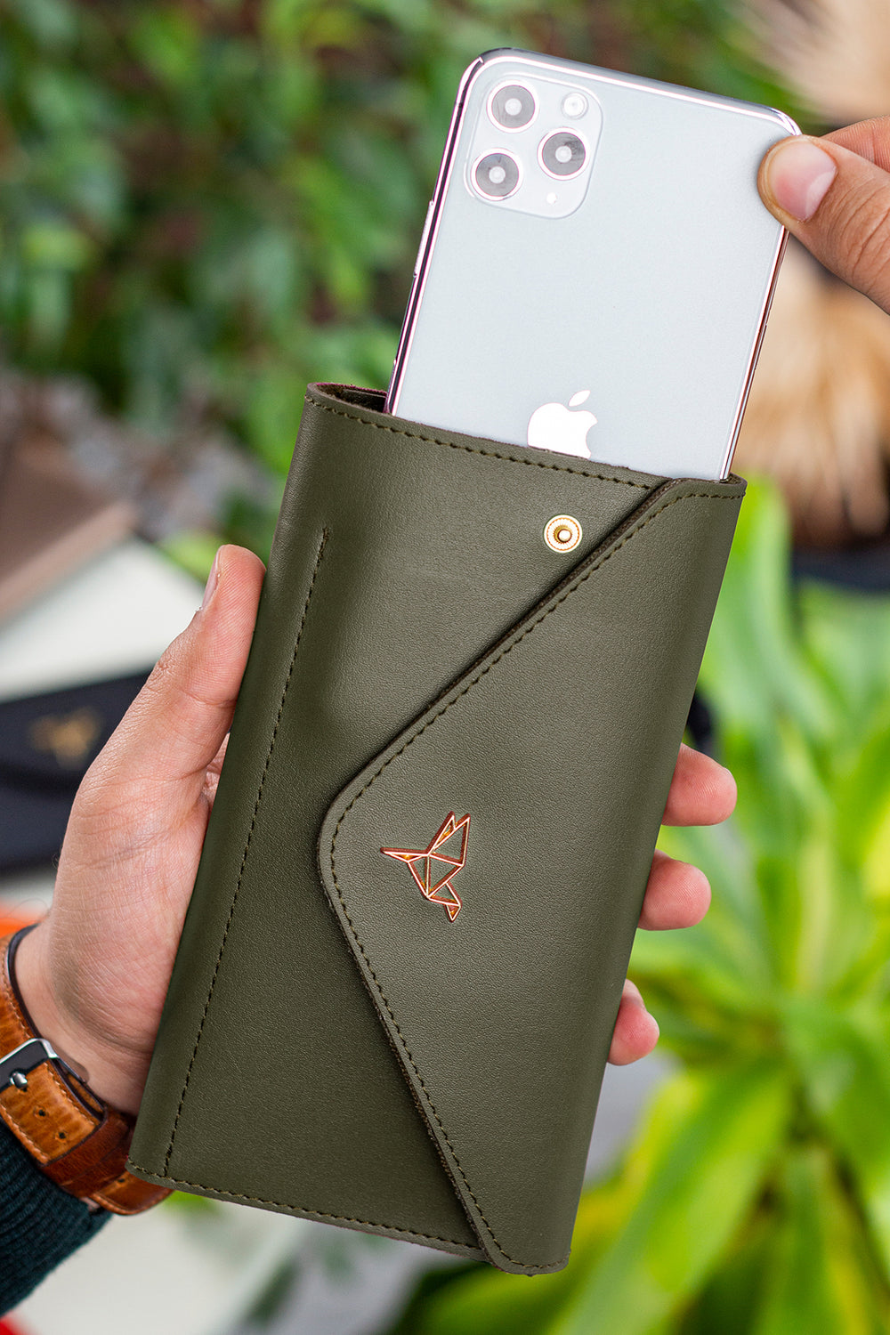 Enveloppe Téléphone et Boîtes de Pièces - Cuir Synthétique, Design Élégant et Pratique