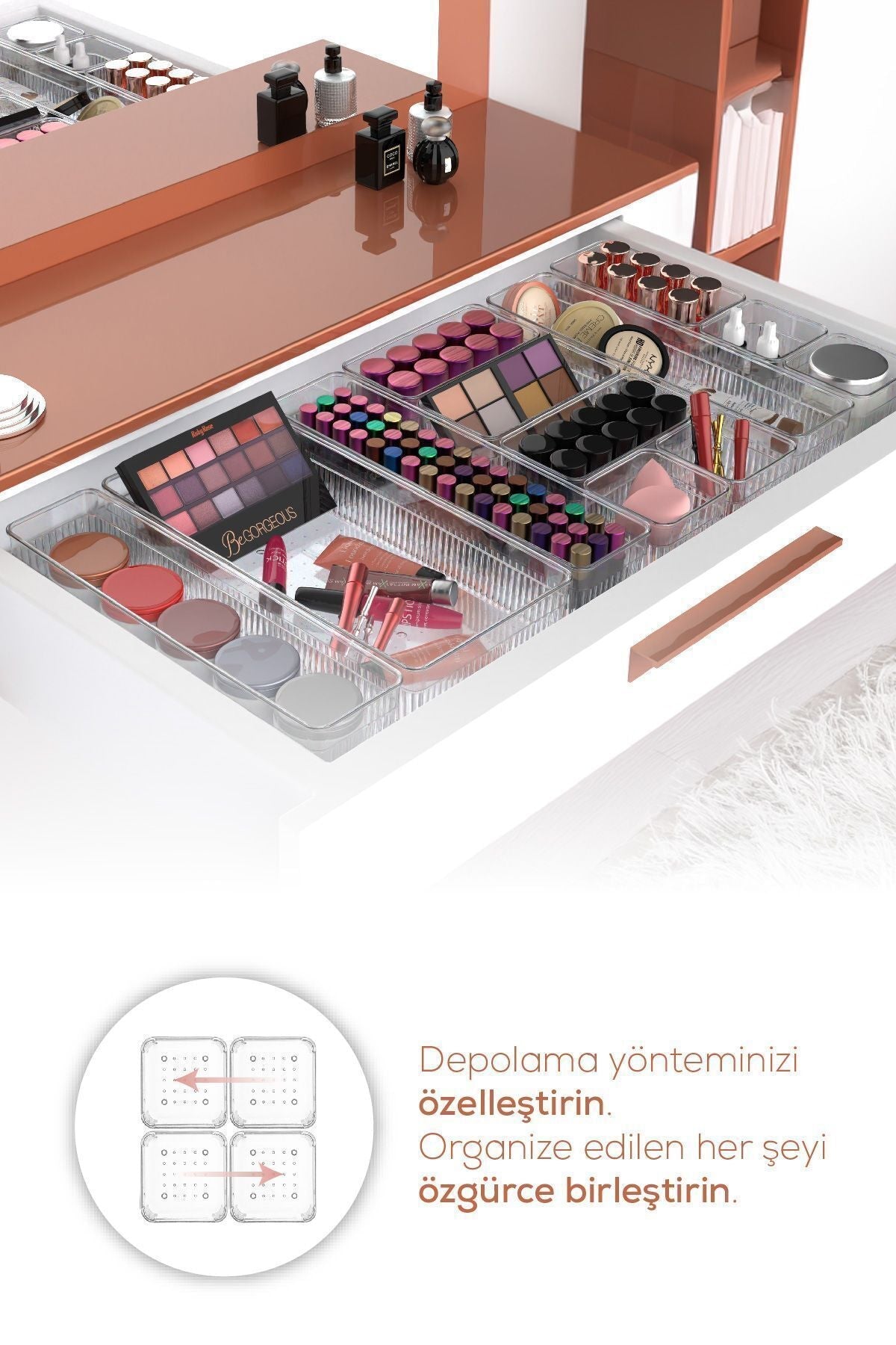 13'lü Dolap Içi Çekmece Düzenleyici - Mutfak Çekmece Içi Kaşıklık Organizer JHome