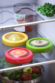 Boîtes de conservation fruits et légumes avec couvercle silicone hermétique – Lot de 2