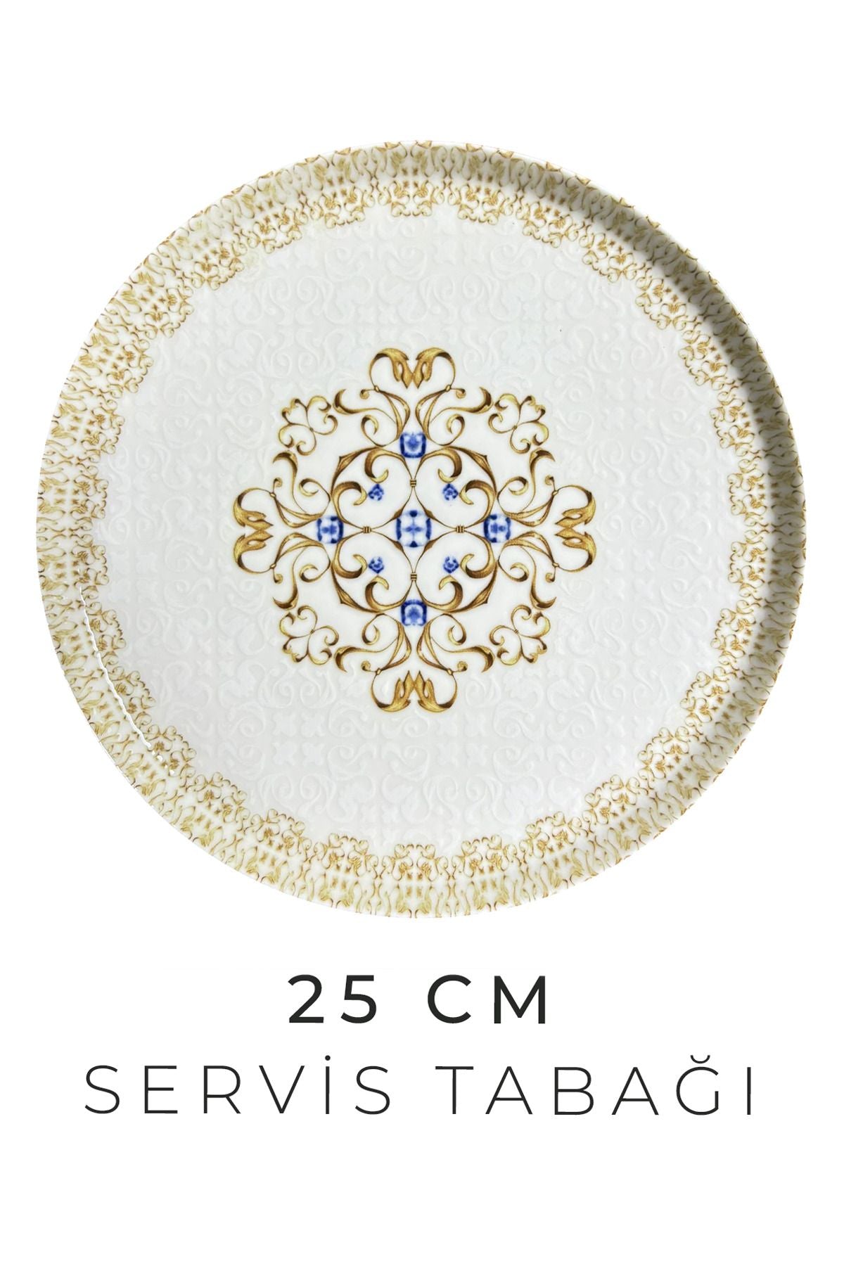 18 Parça 6 Kişilik Çiçek Valsi New Bone Porselen Yemek Takımı - Çorba Servis Yemek Tabağı Seti - Justyol