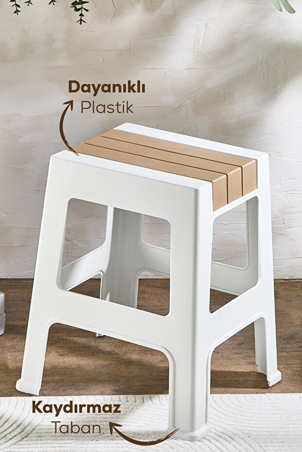 Grand Tabouret en Plastique Antidérapant – Tabouret Multifonction Robuste