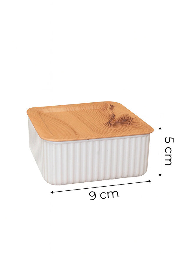 Set Petit-Déjeuner 6 Bols avec Couvercles et Plateau de Service