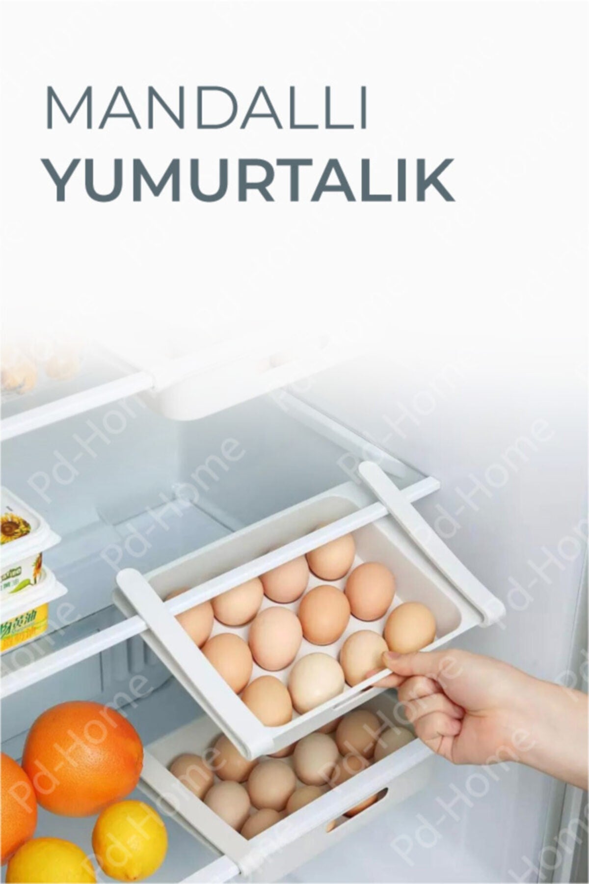 حامل بيض بمشبك لتنظيم ذكي وآمن للثلاجة