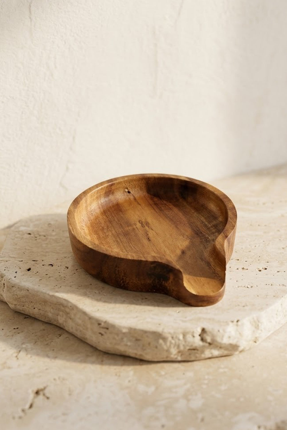 Repose-Cuillère Compact en Bois pour Plan de Travail de Cuisine