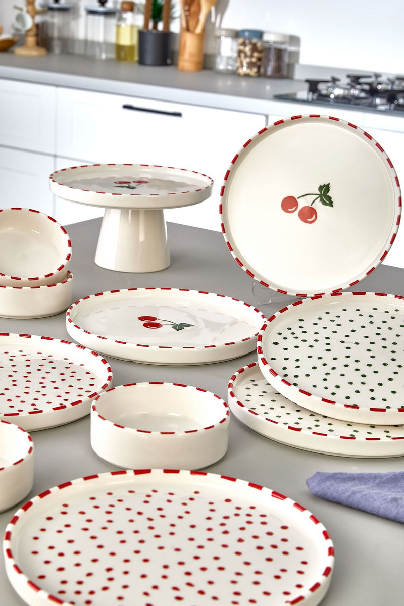 Service Petit-Déjeuner Empilable 11 Pièces avec Présentoir – 6 Personnes