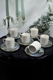 Service tasses à café élégant 6 personnes 12 pièces – Design moderne et durable