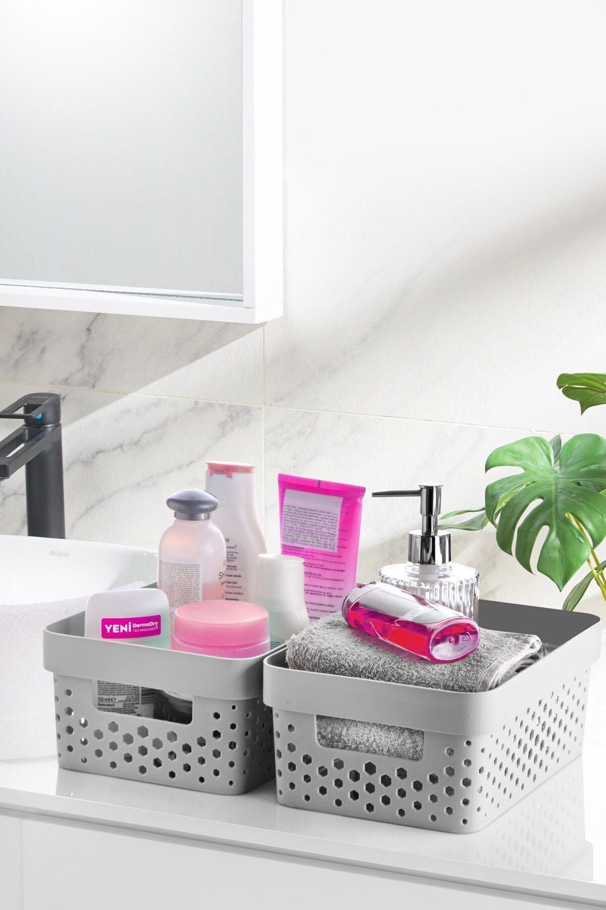 7 Parça Çok Amaçlı Düzenleyici Penta Köşeli Sepet JHome