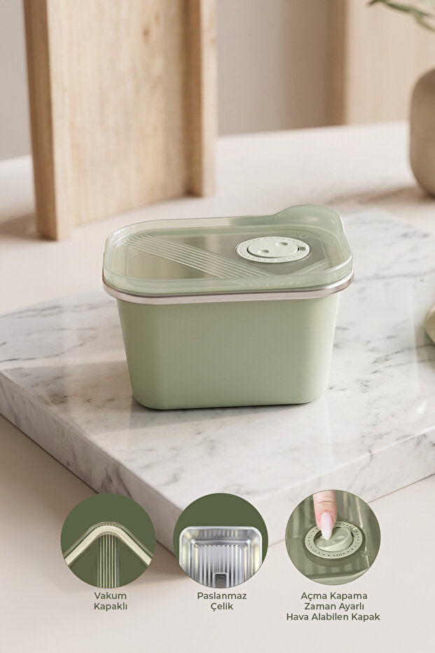 Boîte de Conservation Sous Vide en Inox 304 – 500 ml | Contenant Alimentaire avec Couvercle