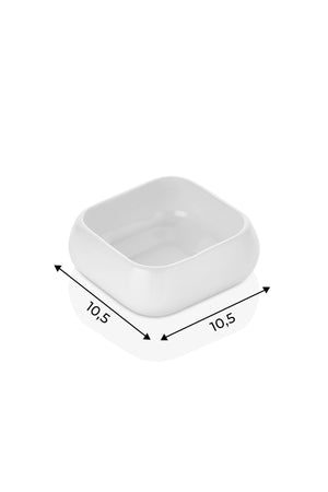 Seramik 3'lü Kare Çerez Tabağı - Sunumluk Reçellik Sosluk JHome