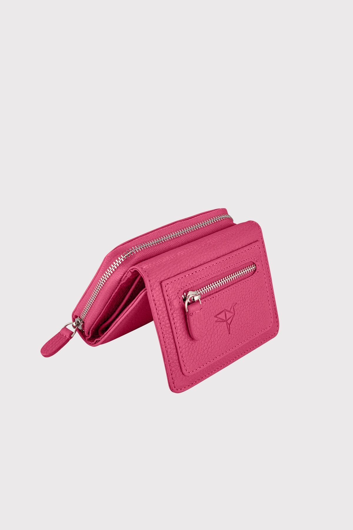 Moon Hakiki Deri Fuşya Kadın Cüzdanı - Justyol