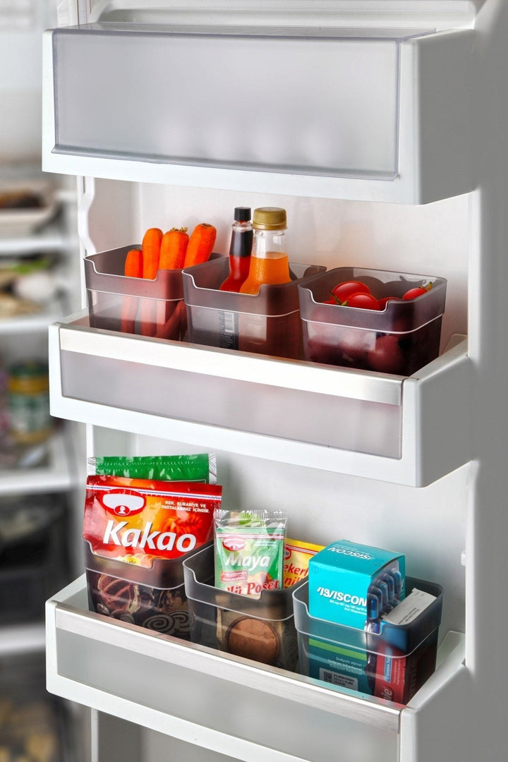Lot de 6 Boîtes de Rangement pour Porte de Réfrigérateur 950 ml