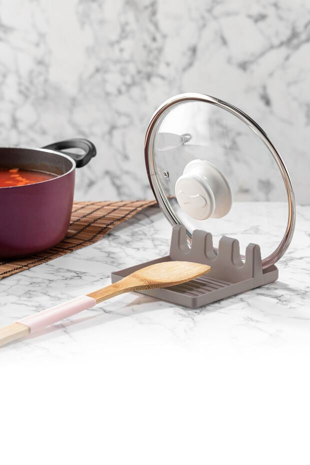 Support pour Cuillère et Couvercle de Casserole – Repose-Ustensiles de Cuisine
