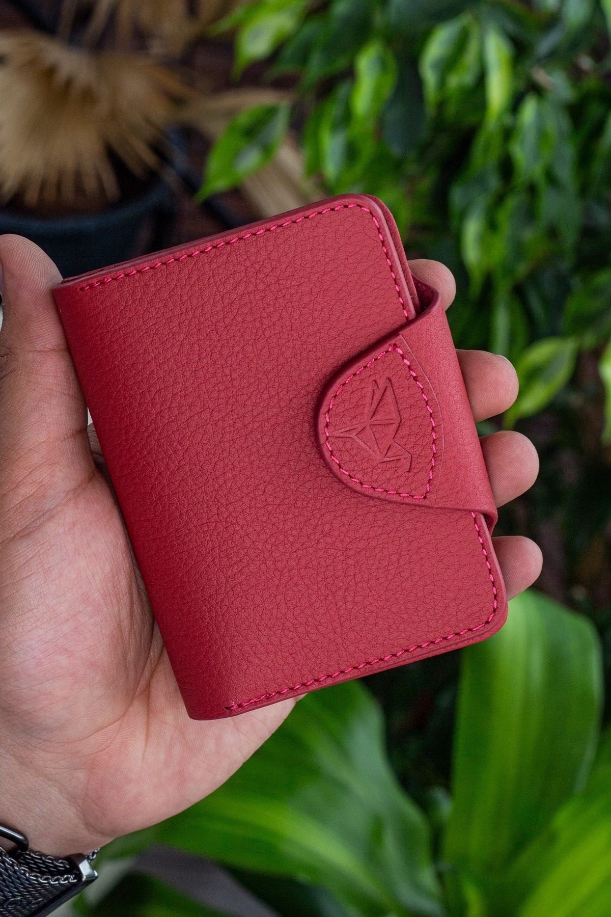 Luzern Hakiki Deri Ek Kartlıklı Mürdüm Unisex Cüzdan - Justyol