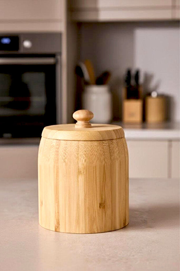 Kitchen Life Bocal Pisa en Bambou 10 × 14 cm