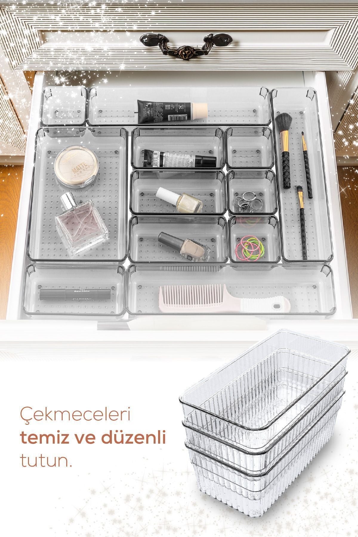 13'lü Dolap Içi Çekmece Düzenleyici - Mutfak Çekmece Içi Kaşıklık Organizer JHome