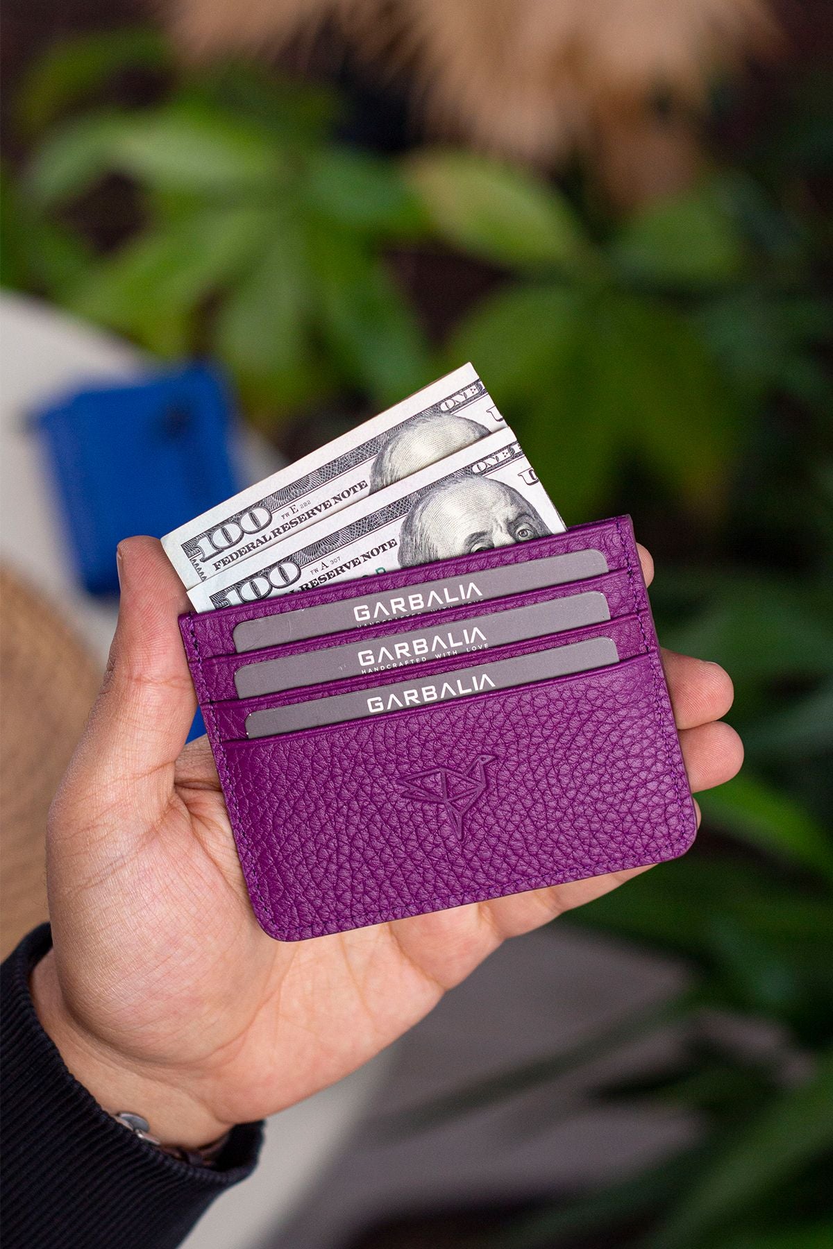 Cape Hakiki Deri Örgü Desenli Ince Unisex Siyah Kartlık - Justyol