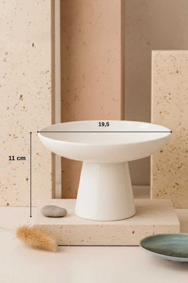Plat de Présentation sur Pied en Céramique