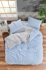 <tc>ensemble de housse de couette réversible avec drap-housse élastiqué pour lit simple</tc>