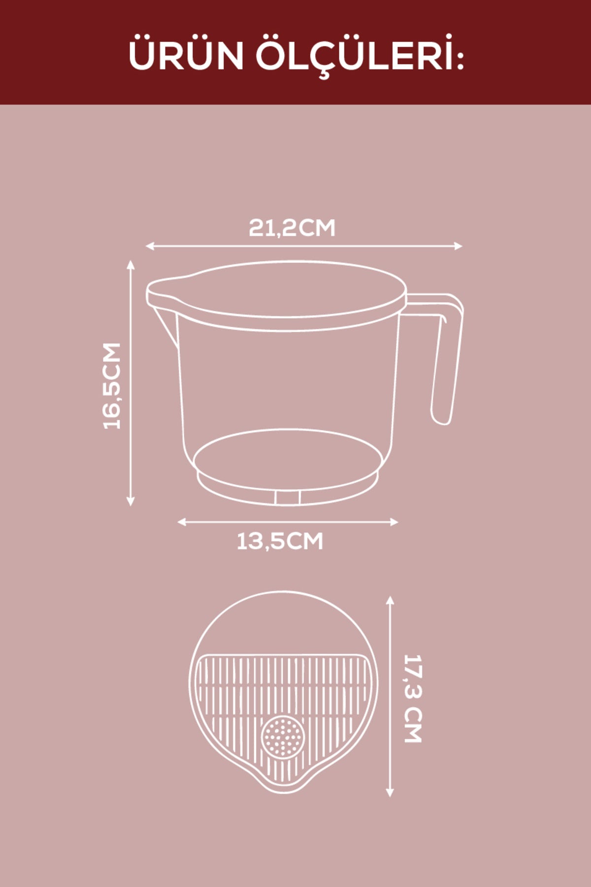<tc>Passoire à riz 2 litres blanche – lavage et égouttage</tc>