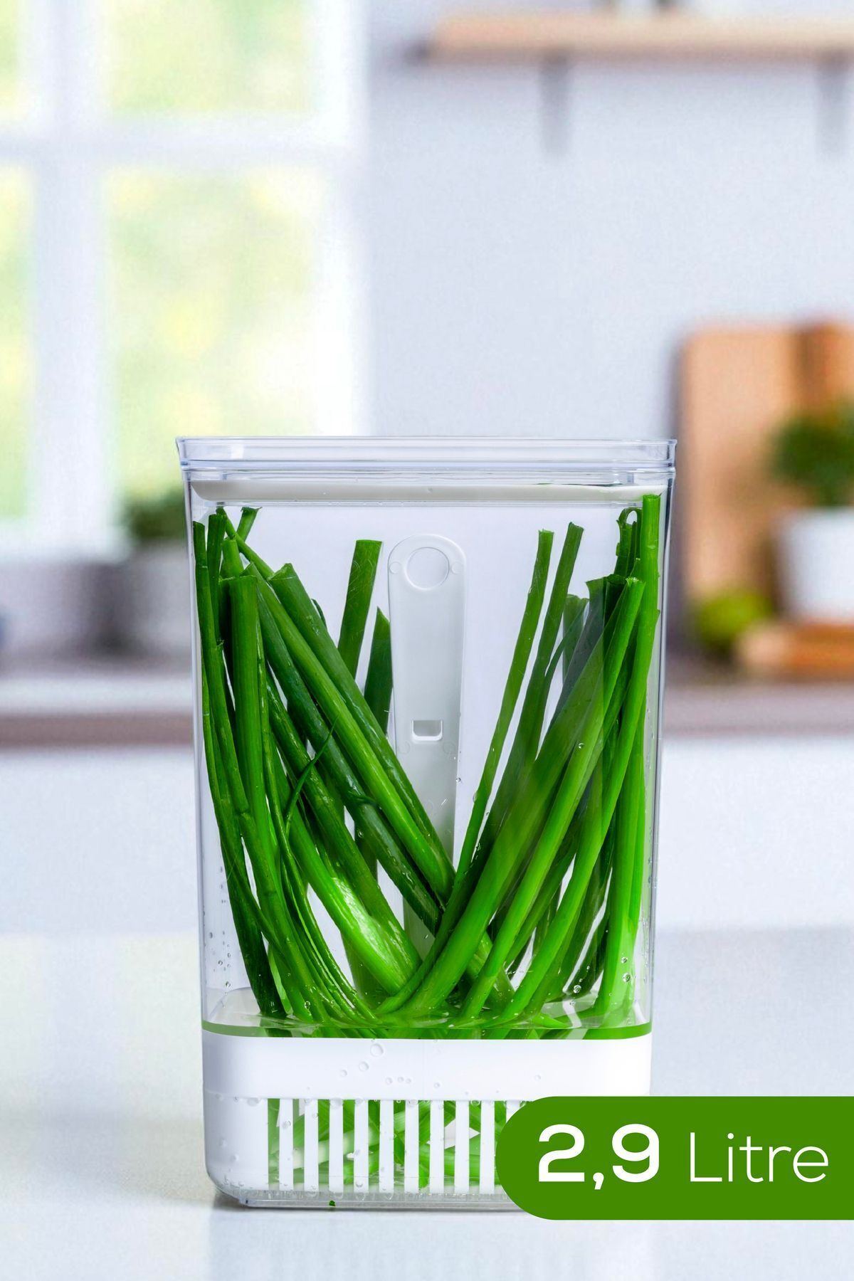 Boîte de conservation pour fruits et légumes 2,9 L avec panier égouttoir – Sans BPA
