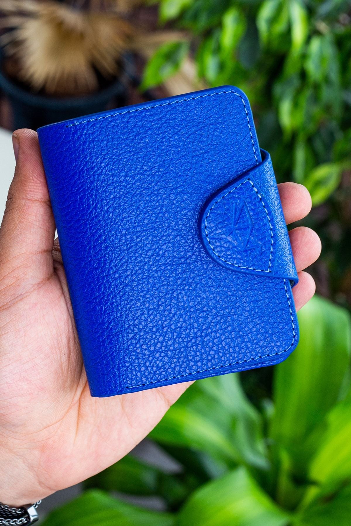 Luzern Hakiki Deri Ek Kartlıklı Mürdüm Unisex Cüzdan - Justyol