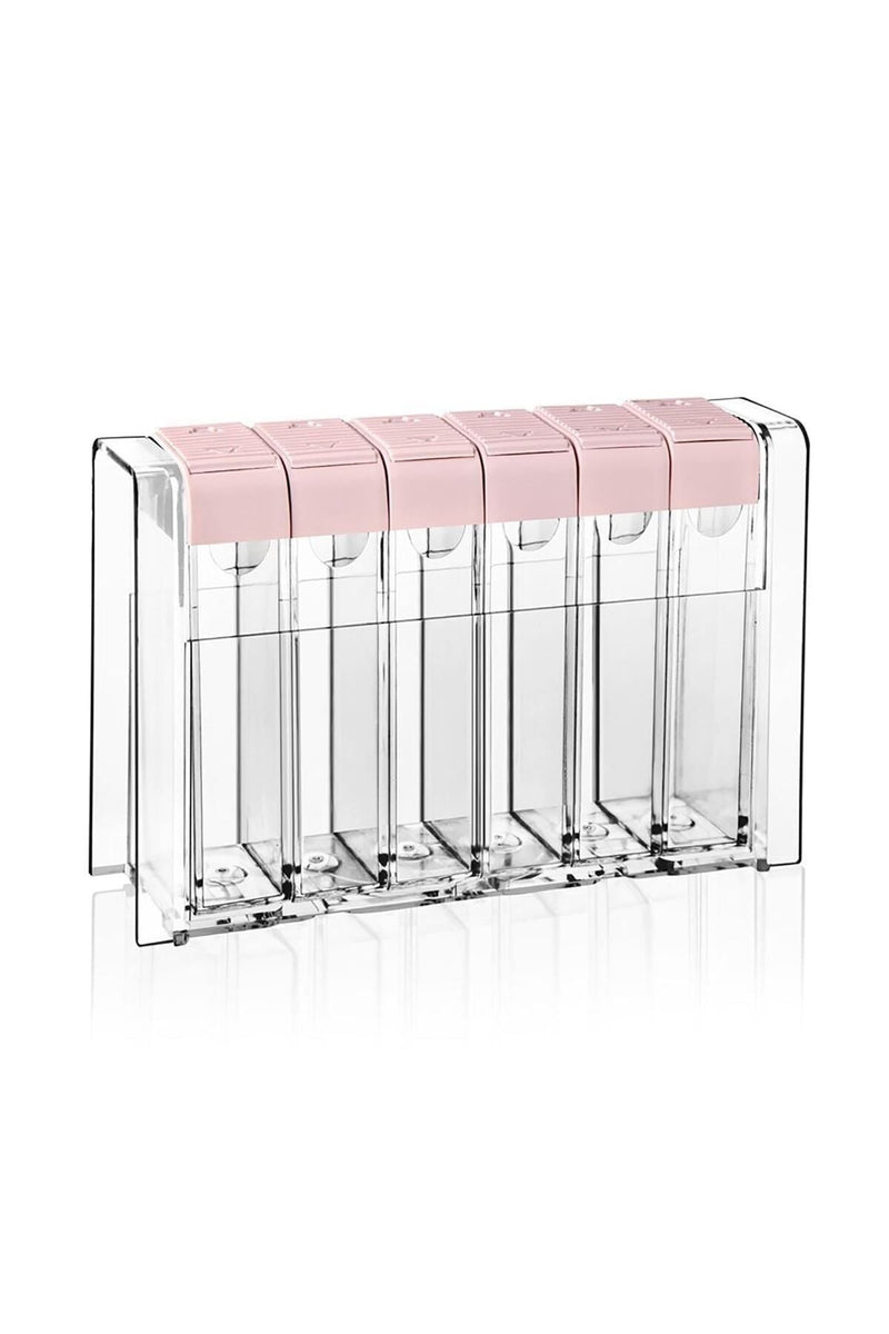 Set de 6 pots à épices avec support et couvercle – Sans collage (No Coller)
