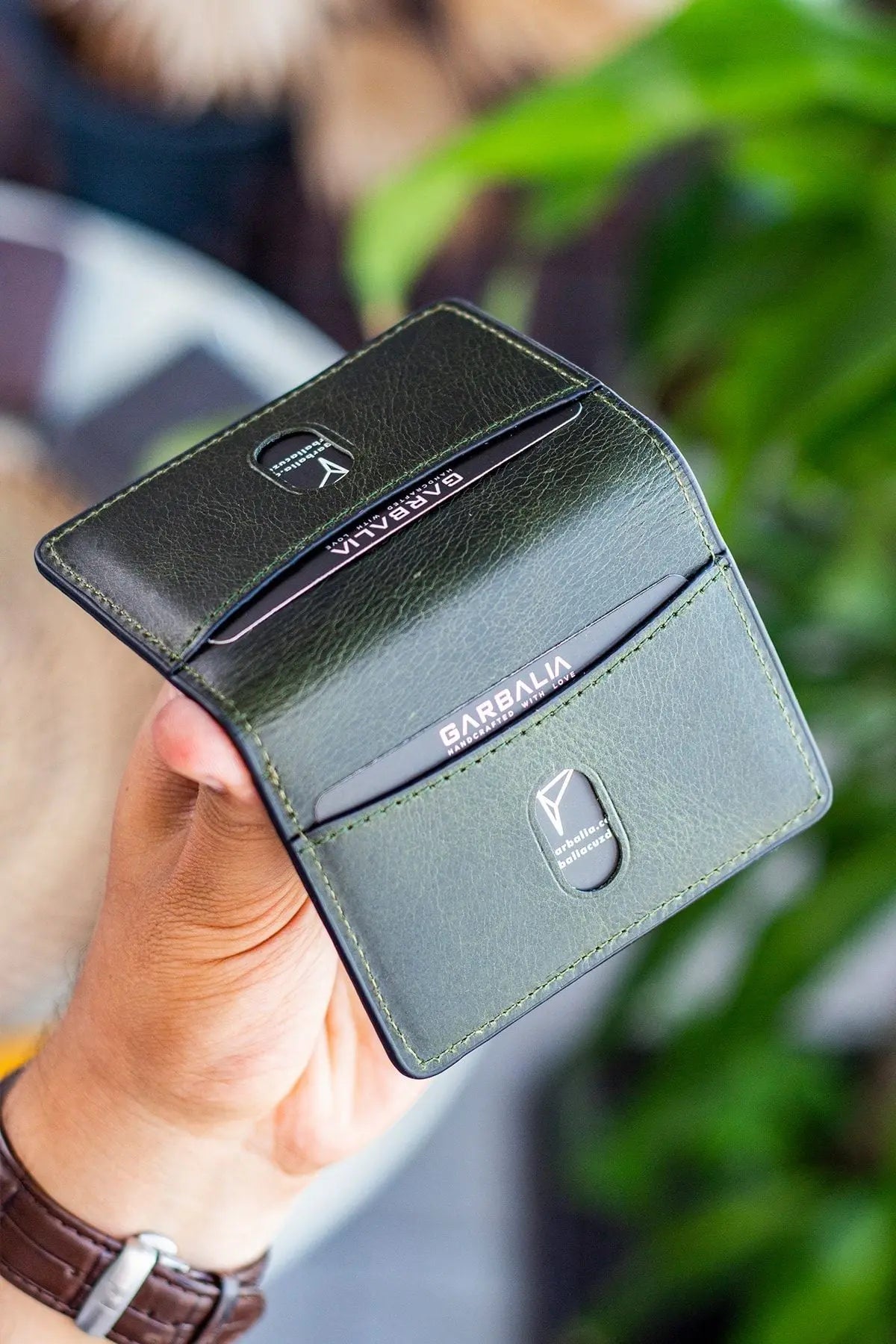 Nahita Hakiki Deri Slim Crazy Taba Kartlık Cüzdan - Justyol