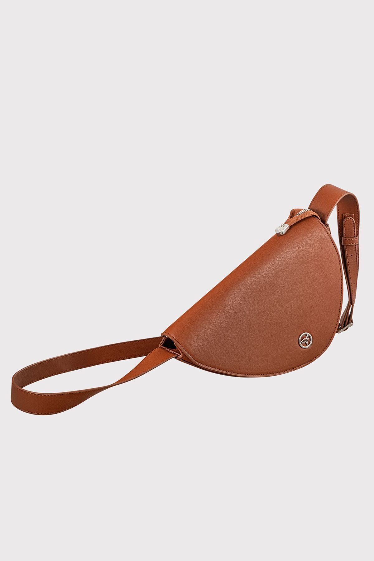 Doha Mıknatıs Kapaklı Geniş İç Bölmeli Ayarlanabilir Askılı Kadın Taba Omuz Çantası - Justyol