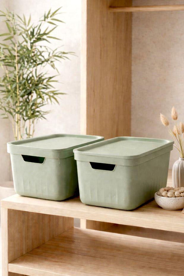 Kitchen Life Gustavo Lot de 2 Boîtes de Rangement 17 L