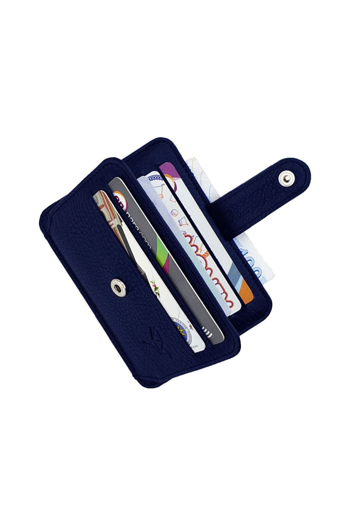 Shelby Hakiki Deri Kırmızı Kartlık Cüzdan - Justyol