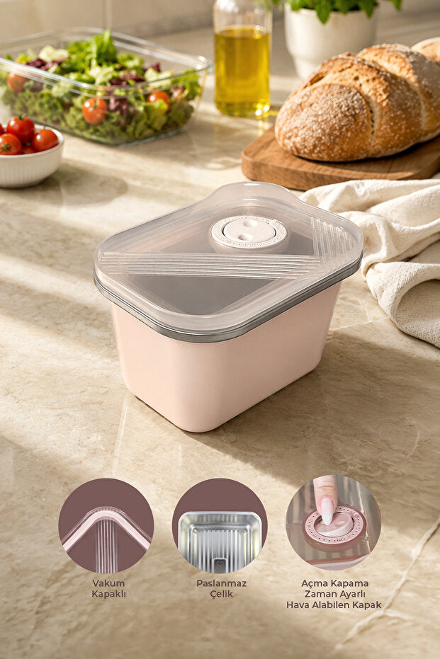 Boîte de Conservation Sous Vide en Inox 304 – 500 ml | Contenant Alimentaire avec Couvercle