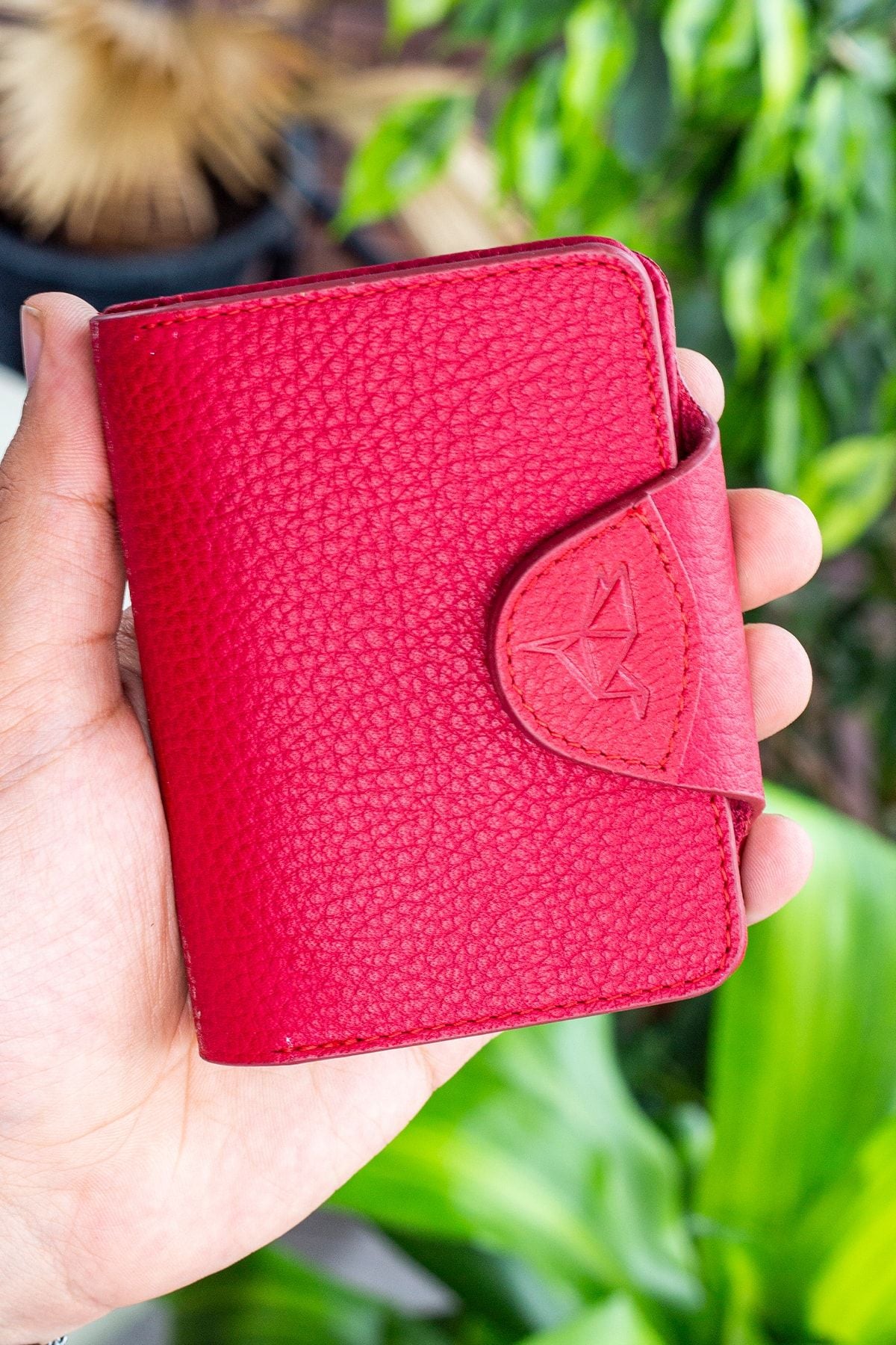 Luzern Hakiki Deri Ek Kartlıklı Mürdüm Unisex Cüzdan - Justyol