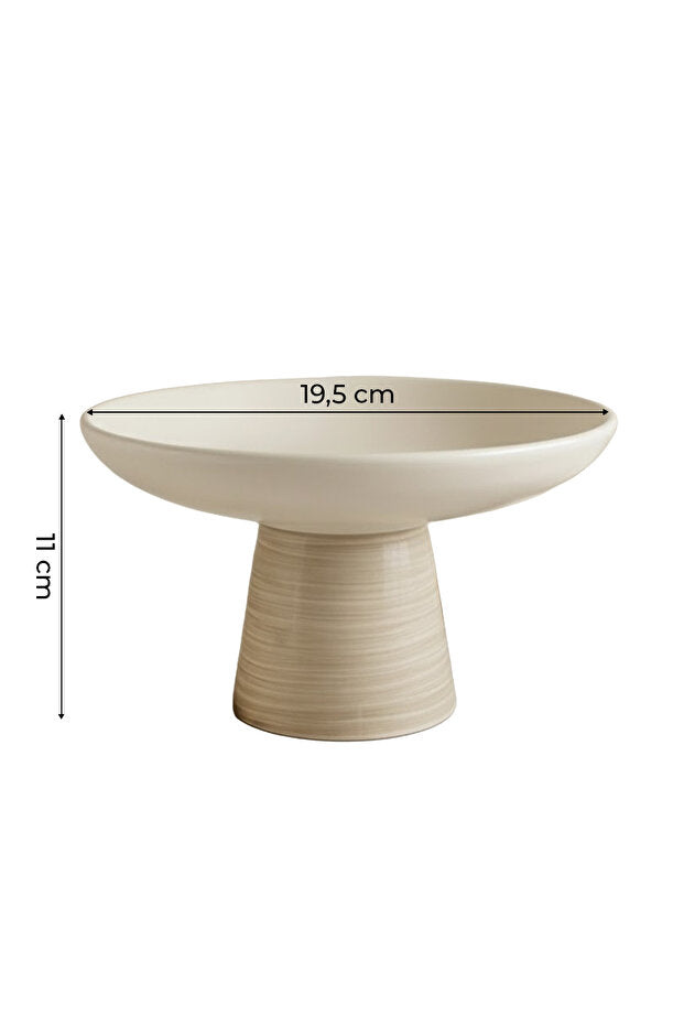 Plat de Présentation sur Pied en Céramique
