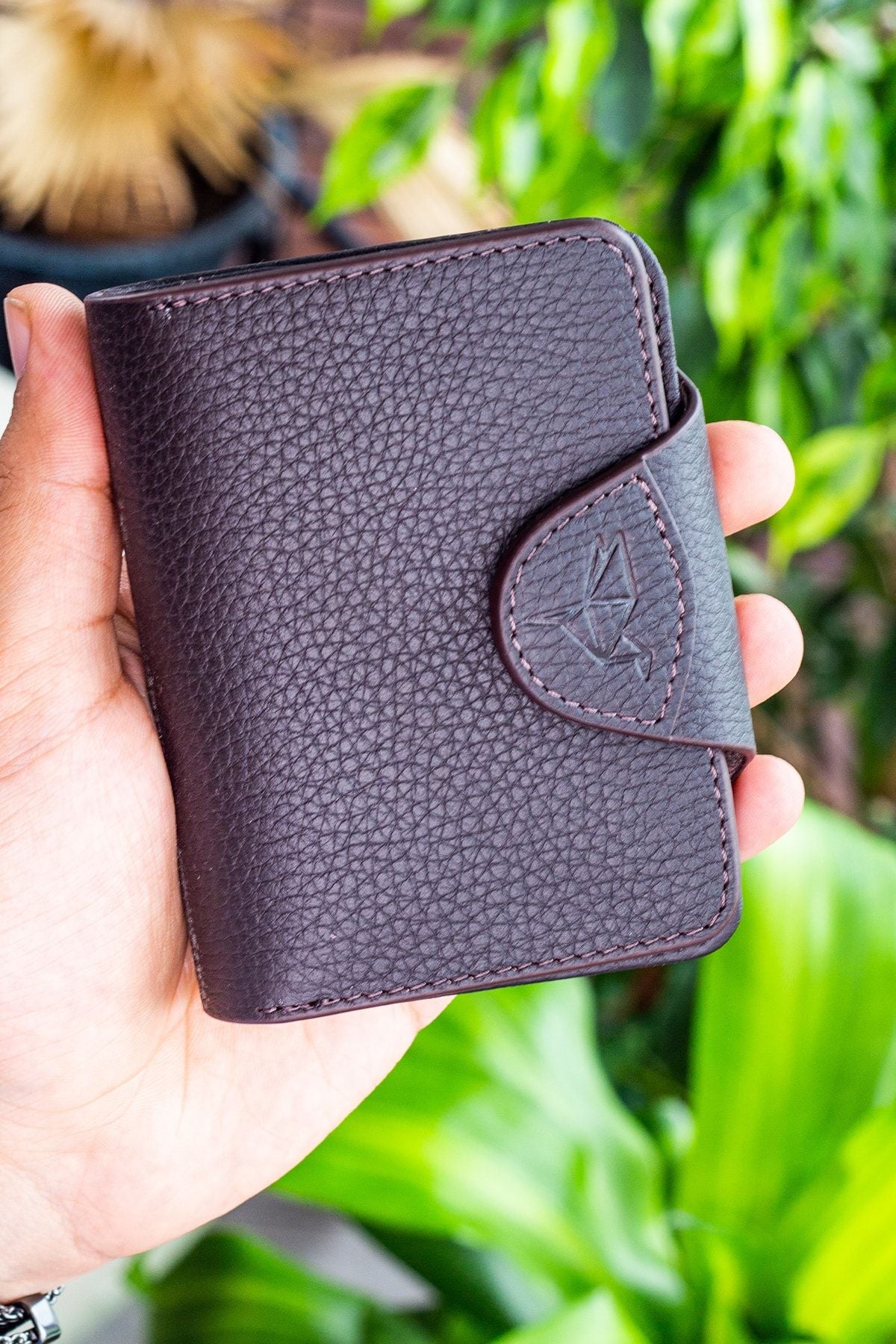 Luzern Hakiki Deri Ek Kartlıklı Mürdüm Unisex Cüzdan - Justyol