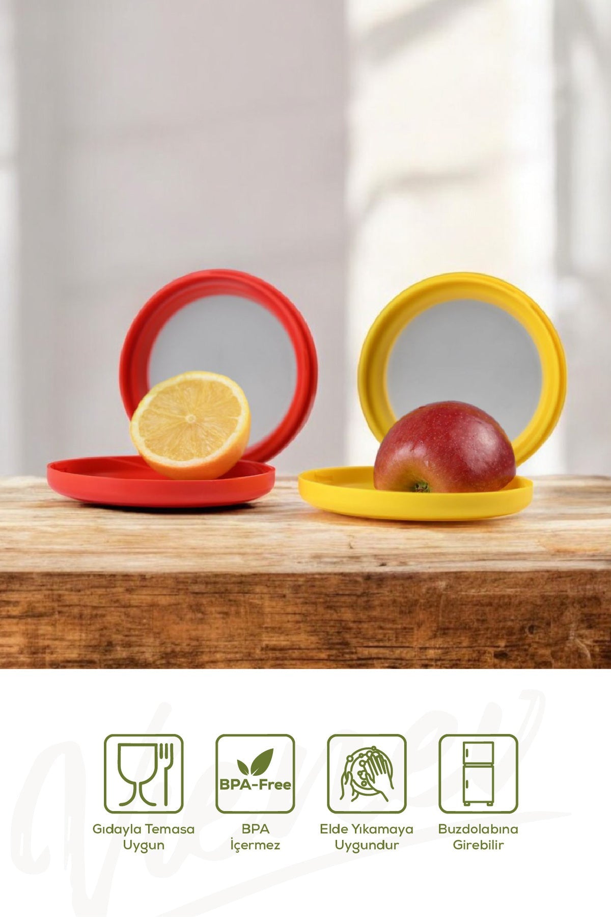 Lot de 3 couvercles en silicone pour fruits et légumes – Conservation fraîcheur hermétique