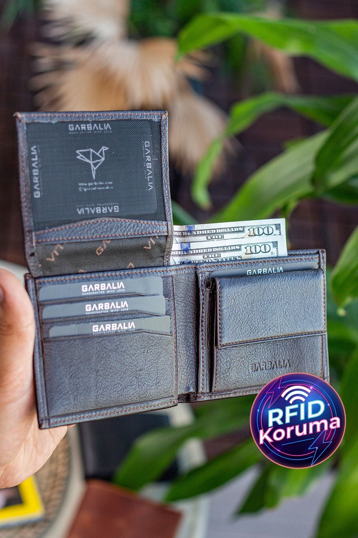 Jackson Hakiki Deri Bozuk Para Gözlü Rfıd Engelleyici Naturel Siyah Cüzdan - Justyol