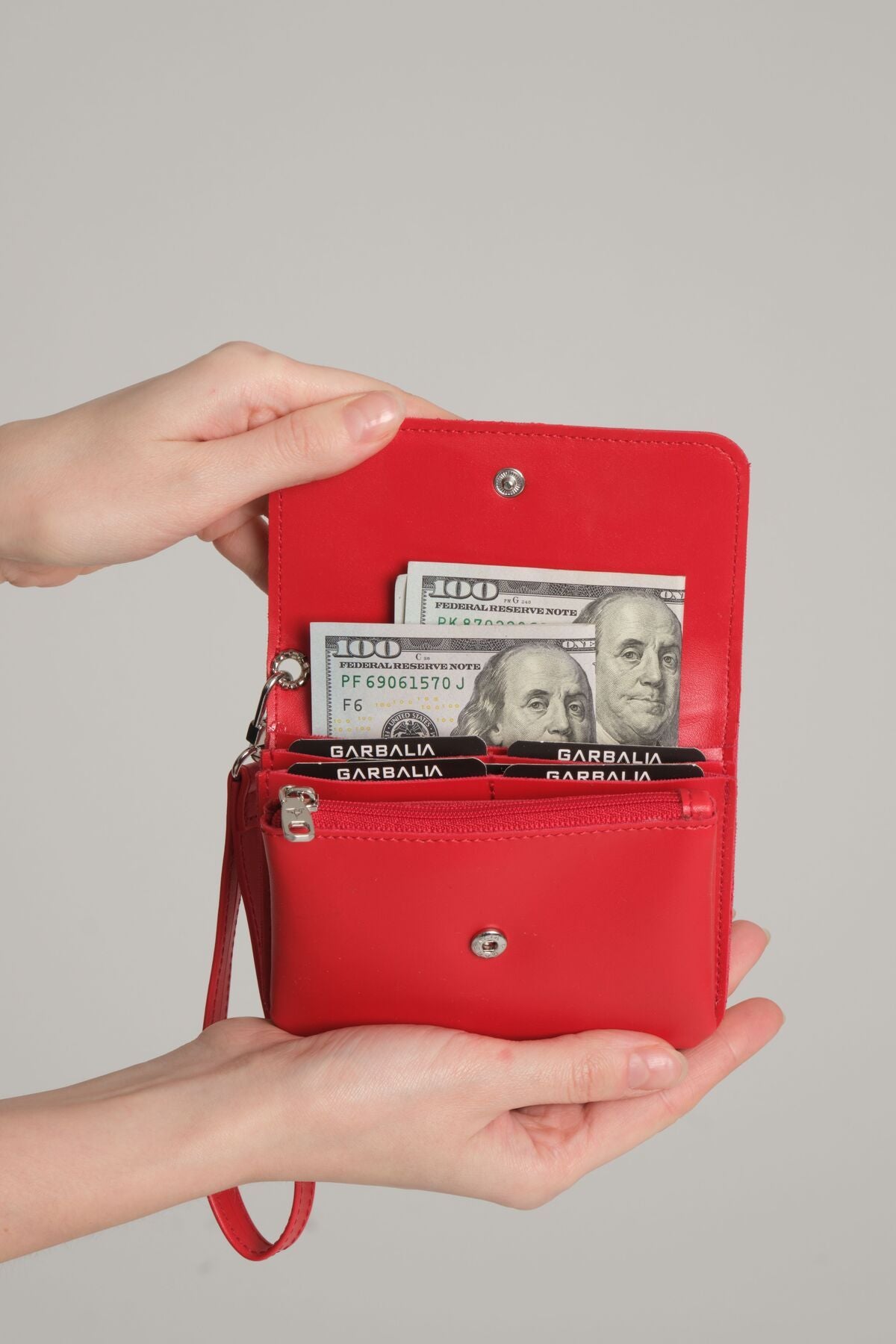 Best Bilek Askılı Fermuarlı Özel Tasarım Kadın Cüzdan Kartlık - Justyol