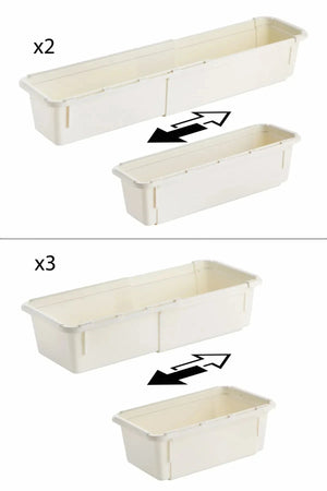 Minimax 5 Parça Ayarlanabilir Kayar Kızaklı Çekmece İçi Düzenleyici, Çamaşır Çorap Düzenleyici JHome