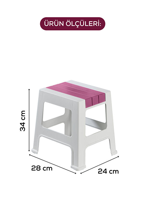 Petit Tabouret en Plastique Antidérapant – Tabouret Multifonction Compact
