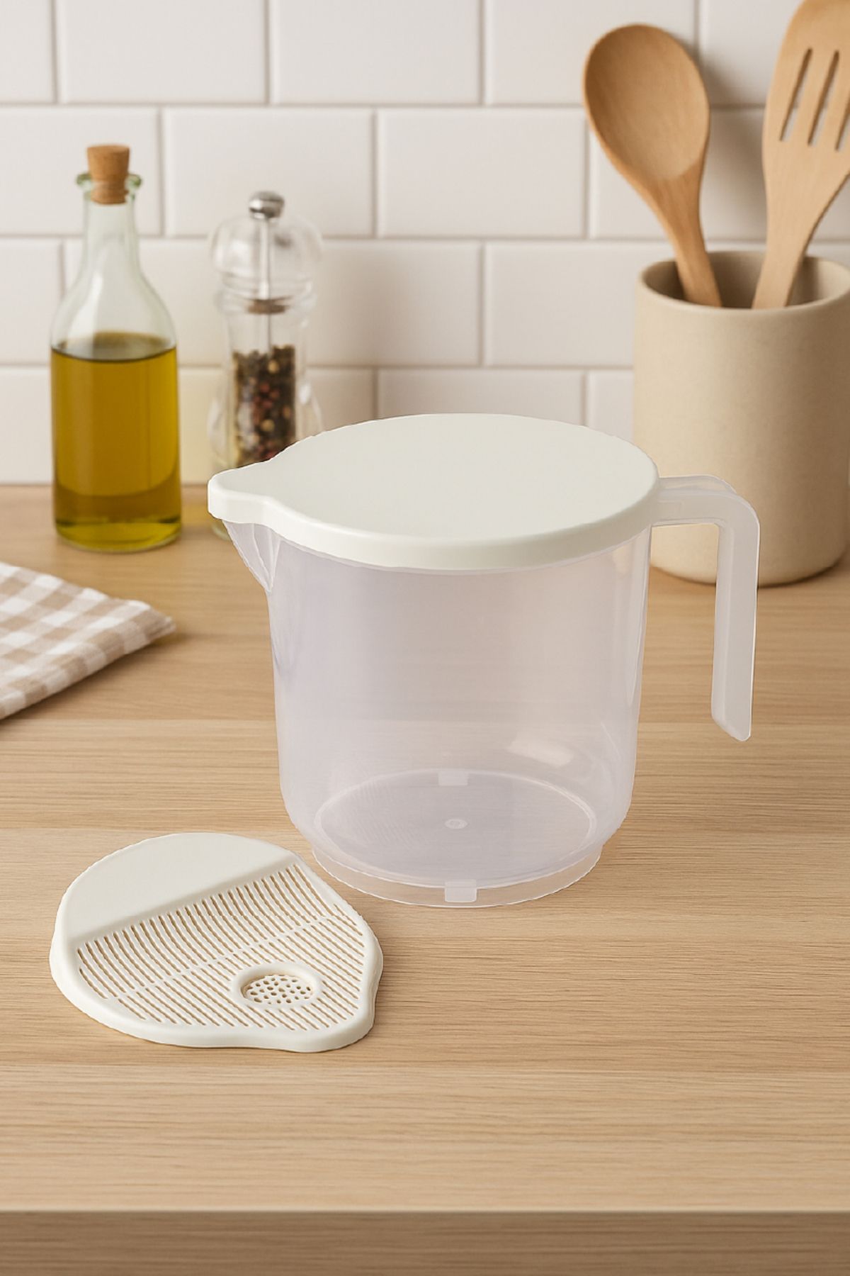 <tc>Passoire à riz 2 litres blanche – lavage et égouttage</tc>