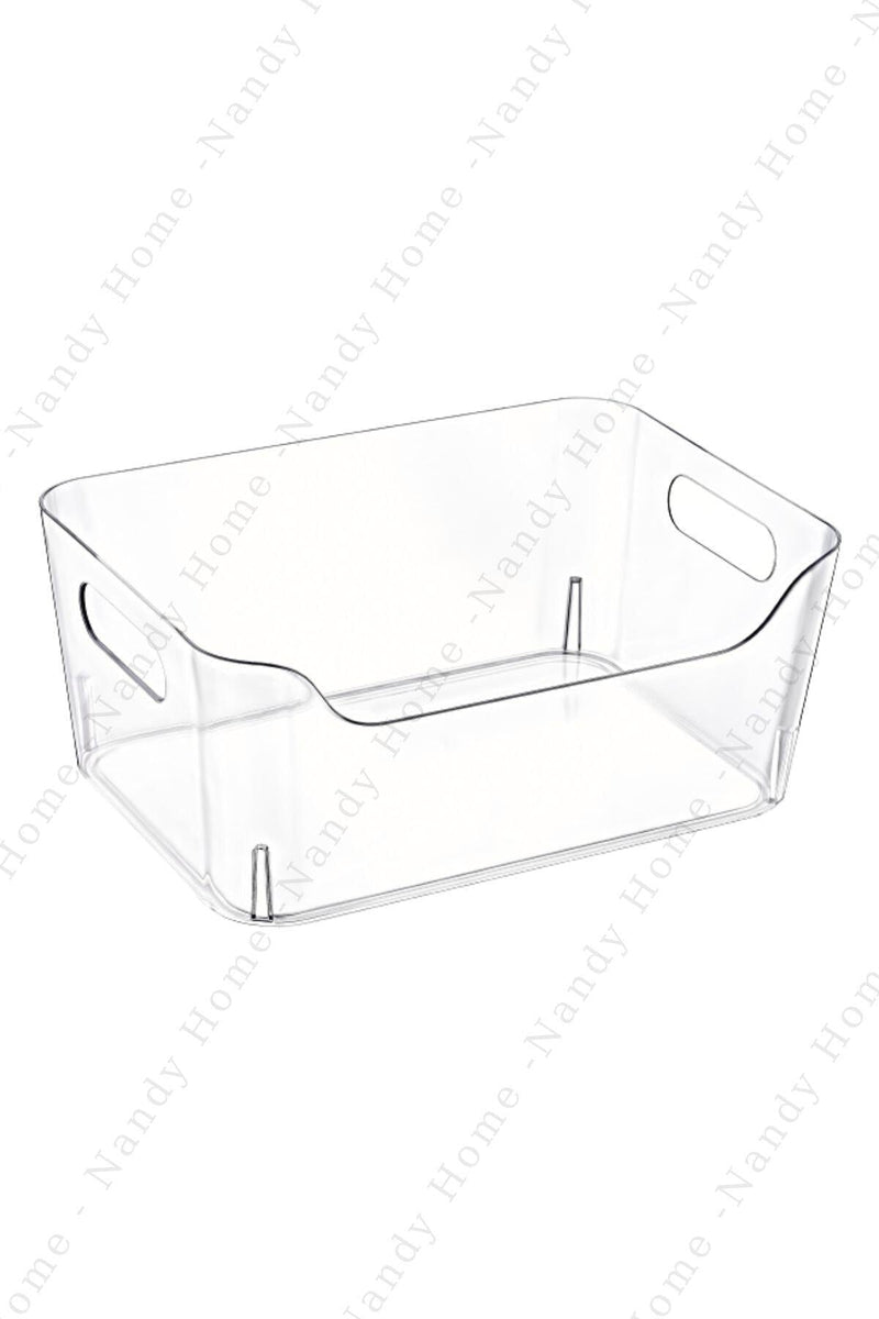 <tc>طقم 3 منظمات شفافة متعددة الاستخدام 5 لتر  – 27×19×11.5 سم</tc>