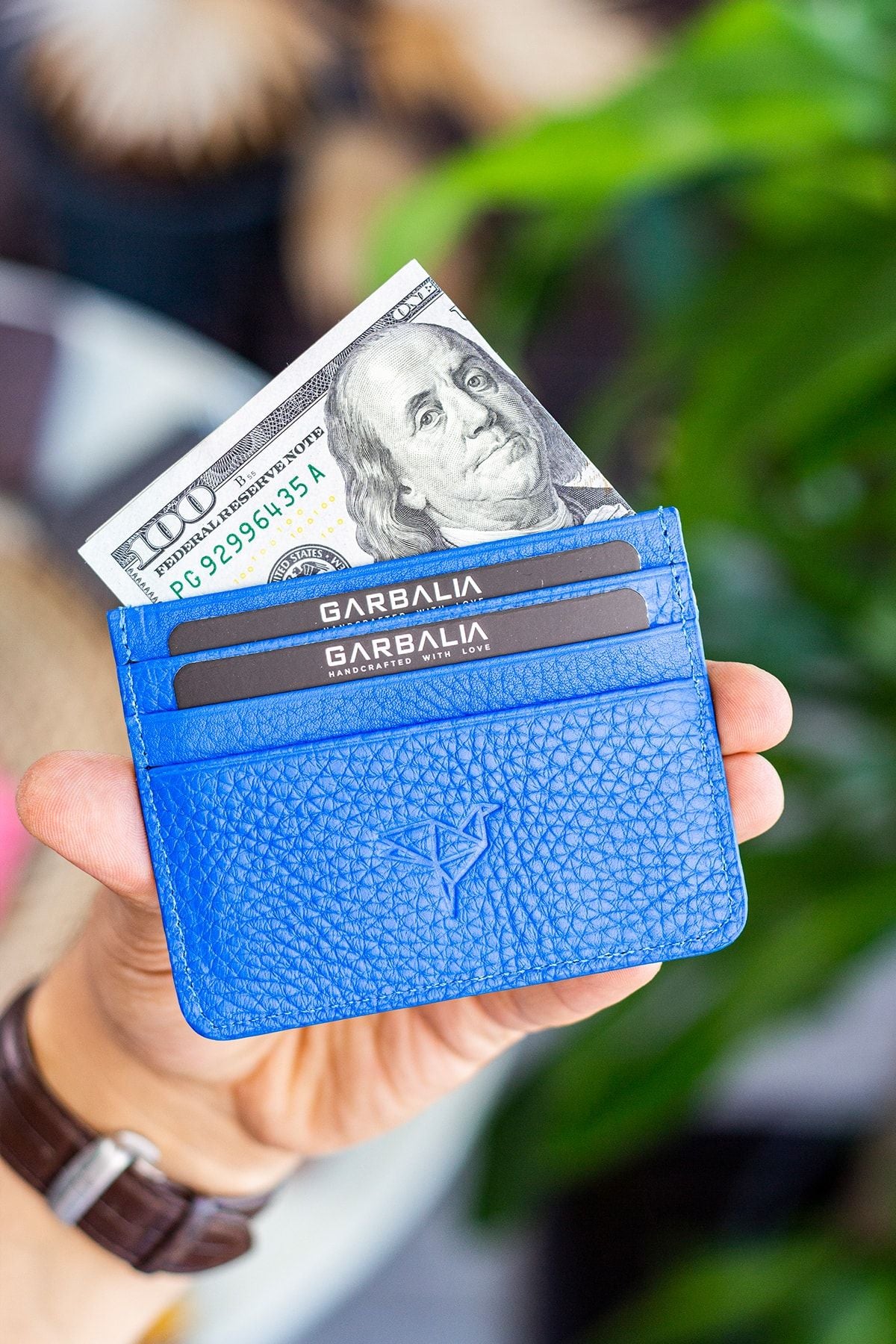 Cape Hakiki Deri Örgü Desenli Ince Unisex Siyah Kartlık - Justyol