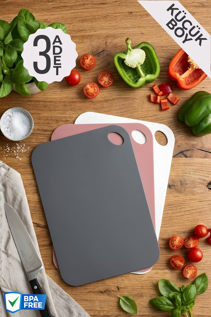 Set de 3 Planches à Découper Flexibles pour Cuisine